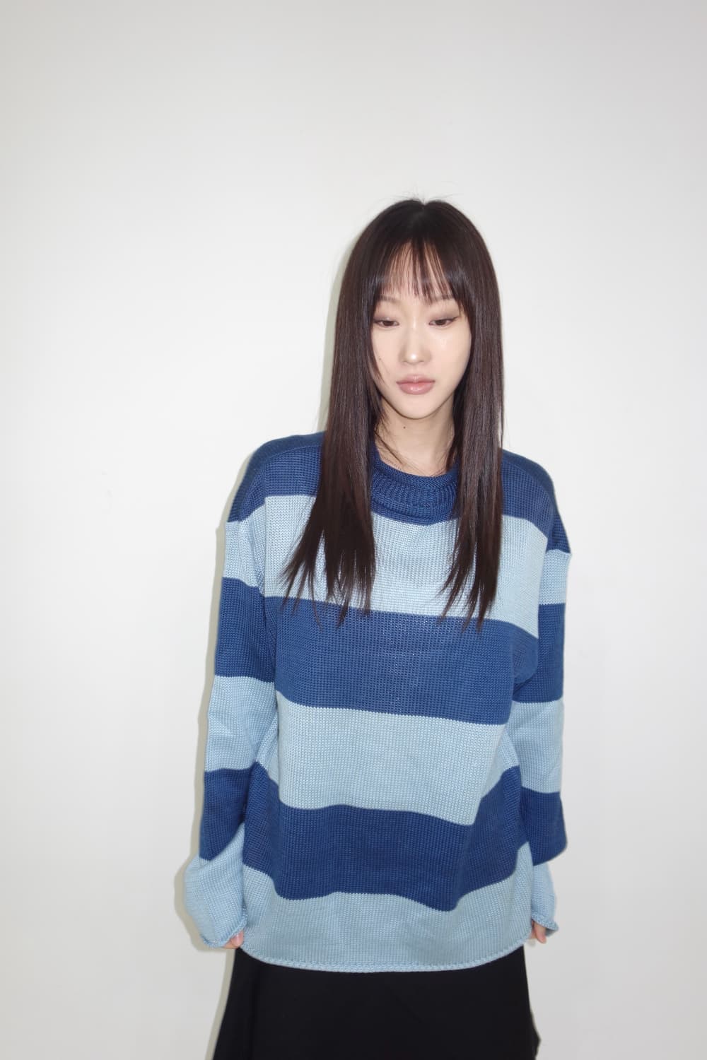 블루 스트라이프 니트 상품이미지1