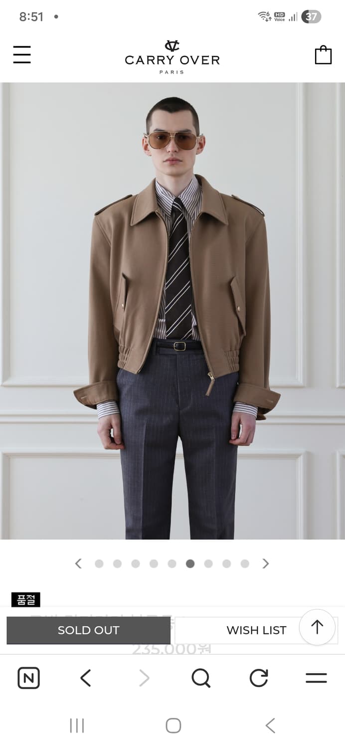 캐리오버 로빈 밀리터리 블루종 M 상품이미지3