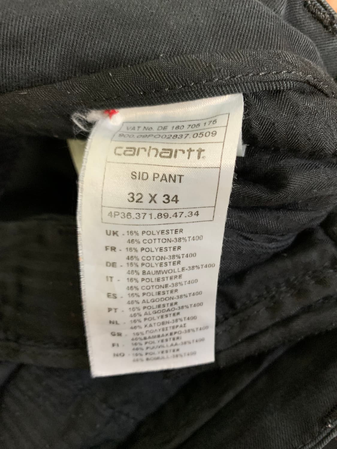 CARHARTT SID PANT 상품이미지3