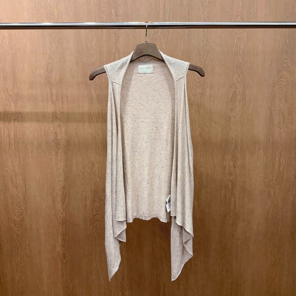 쟈딕 앤 볼테르 드레이프 숄 카라 롱 베스트 니트 가디건 멜란지 상품이미지2