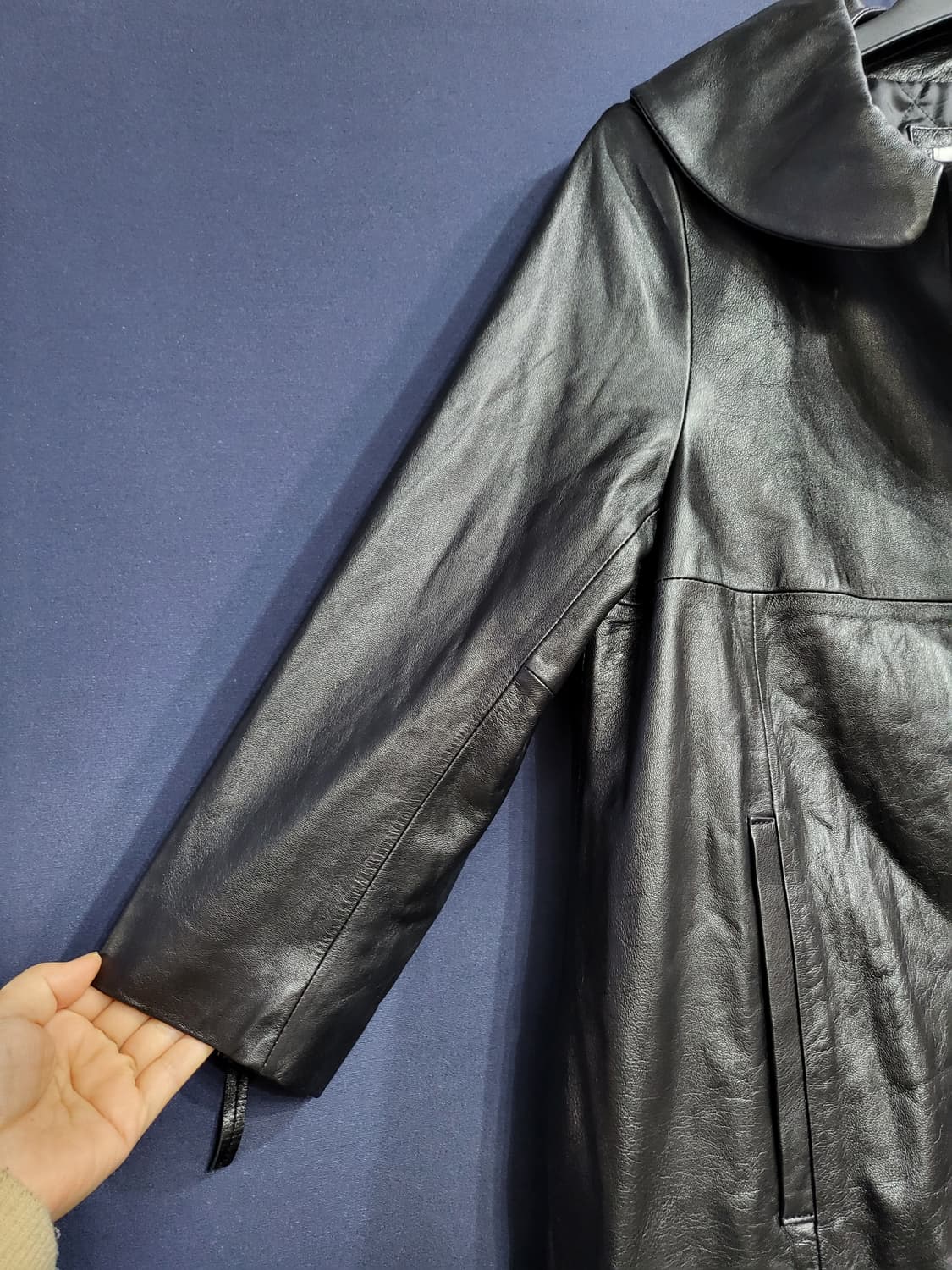 양가죽 하프 9부 자켓 상품이미지3