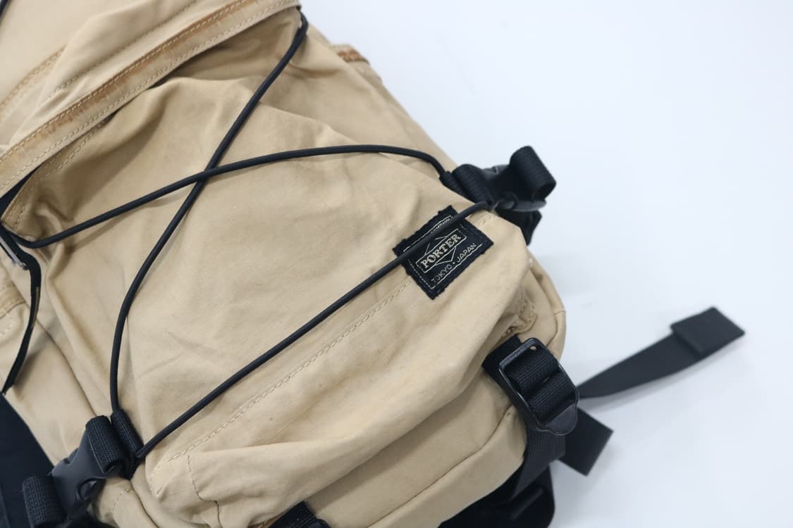 포터 바이시클 스타일 베이지 테크니컬 백팩 상품이미지5