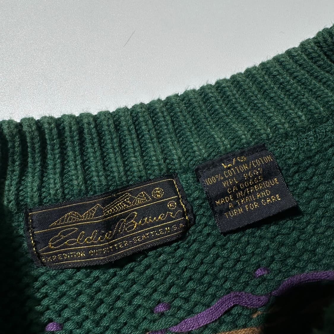 에디바우어 페어아일 패턴 라운드 니트 상품이미지5