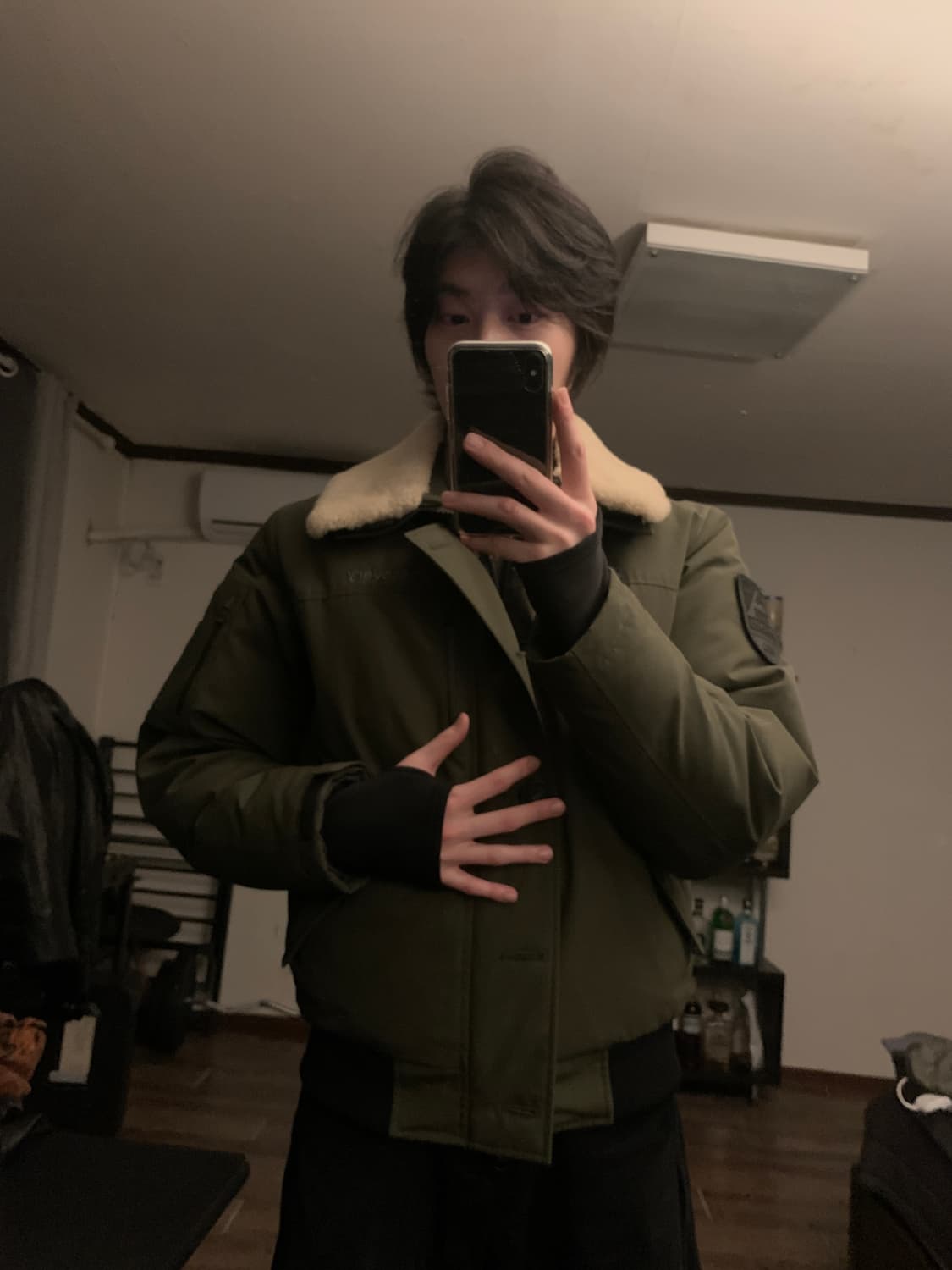 [도깨비 이동욱 착용] 디스커버리 밀리터리 항공 점퍼 B-15 자켓 패딩 상품이미지5