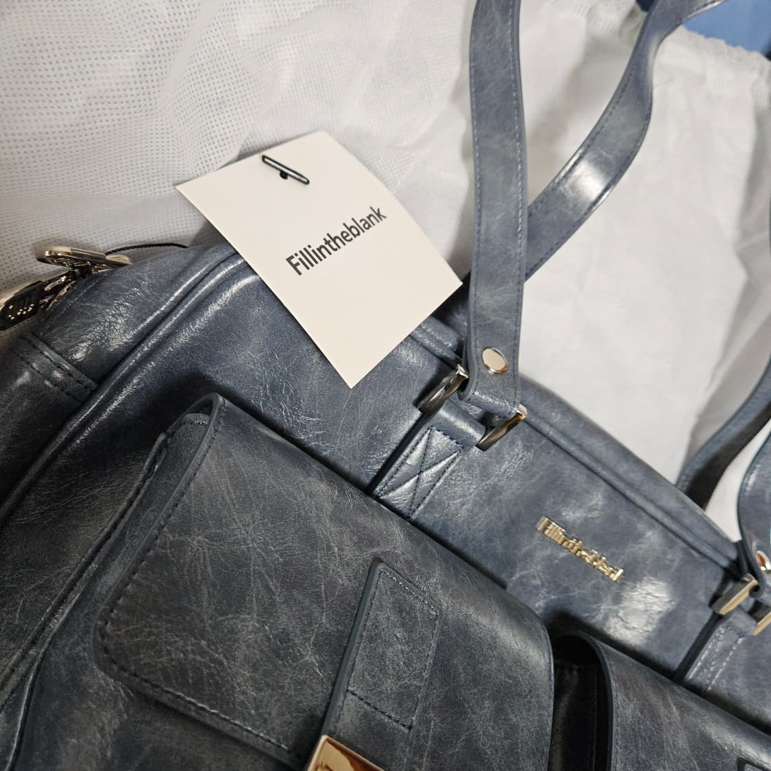 필인더블랭크 PK 숄더백 데님블루 상품이미지3