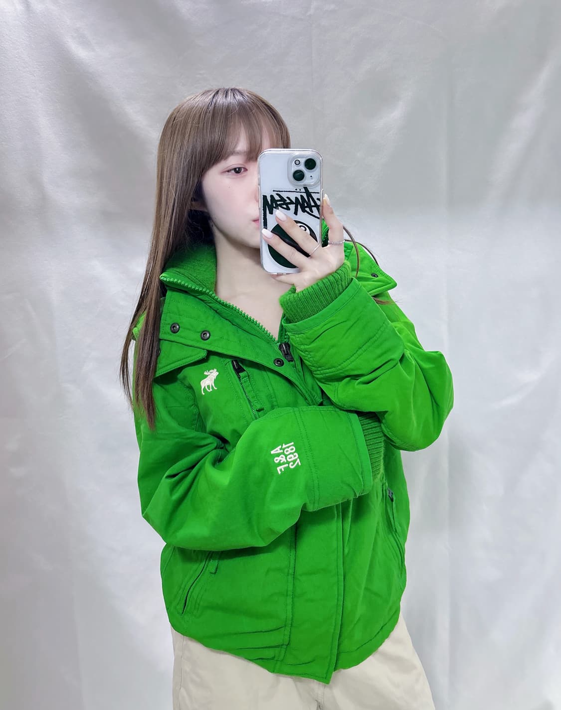 아베크롬비 페일그린 자수로고 자켓  상품이미지1