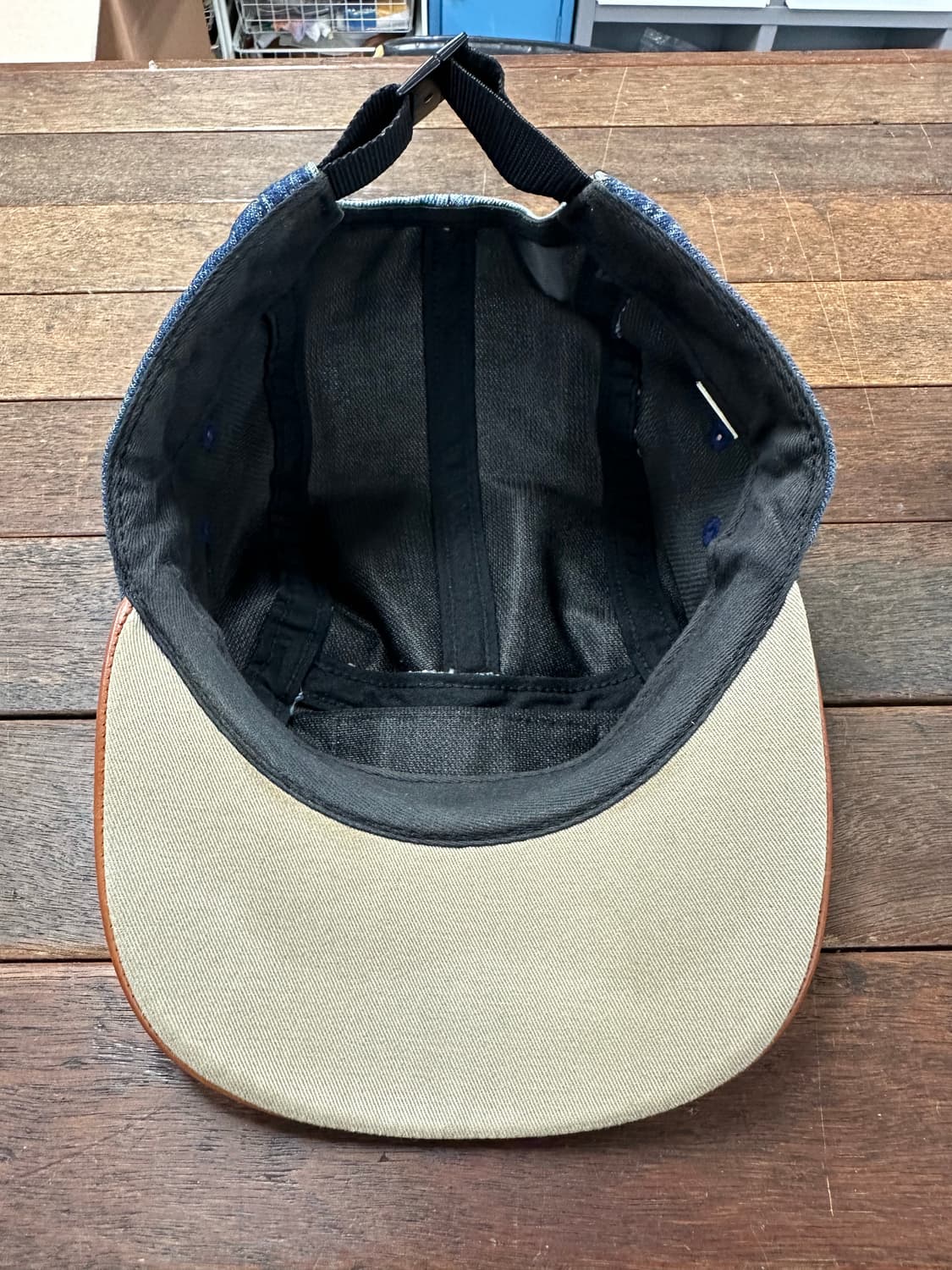 SUPREME 슈프림 15FW 레더바이저 데님 캠프캡 상품이미지4