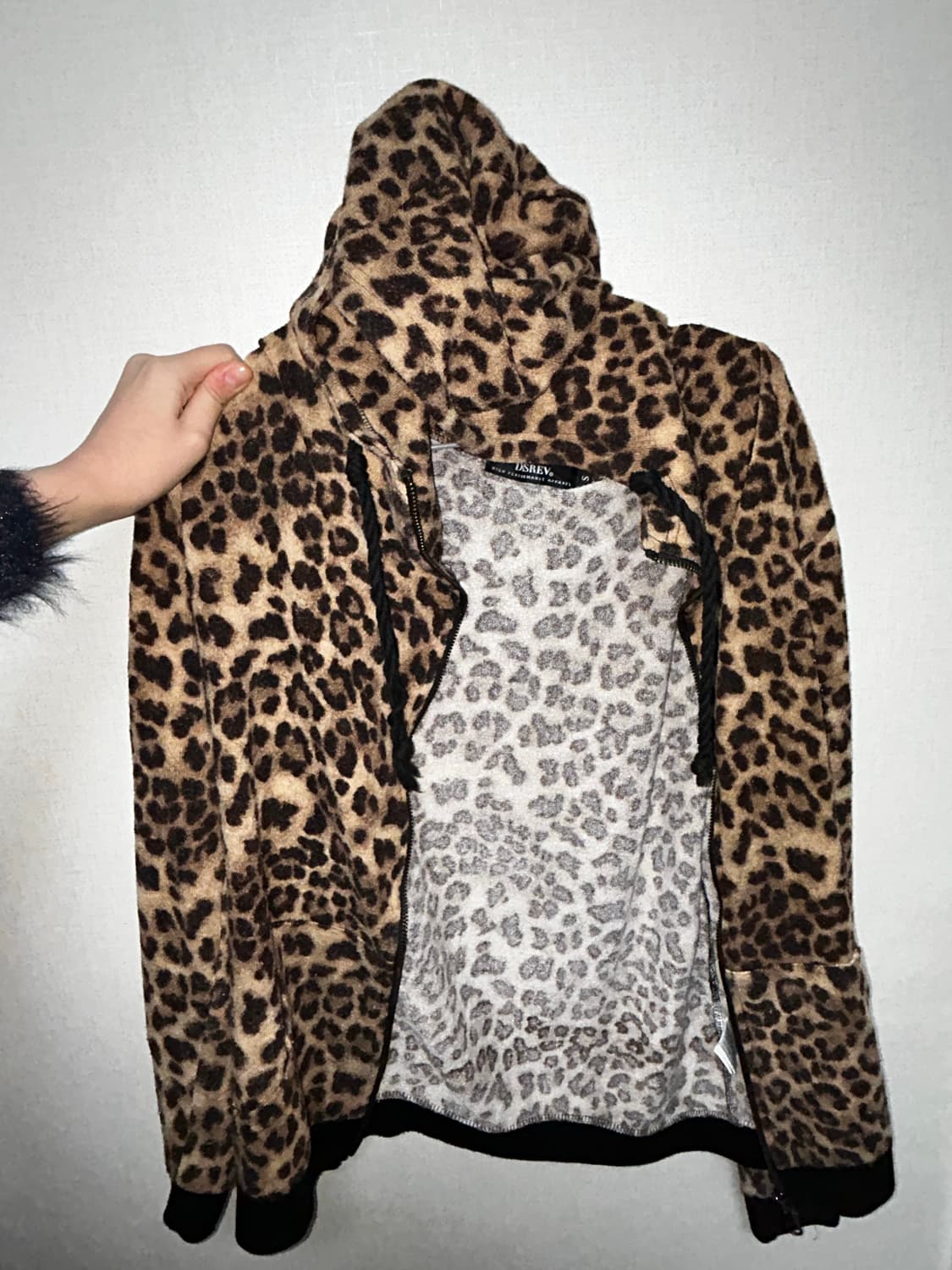 펑크 호피 후드집업 상품이미지1