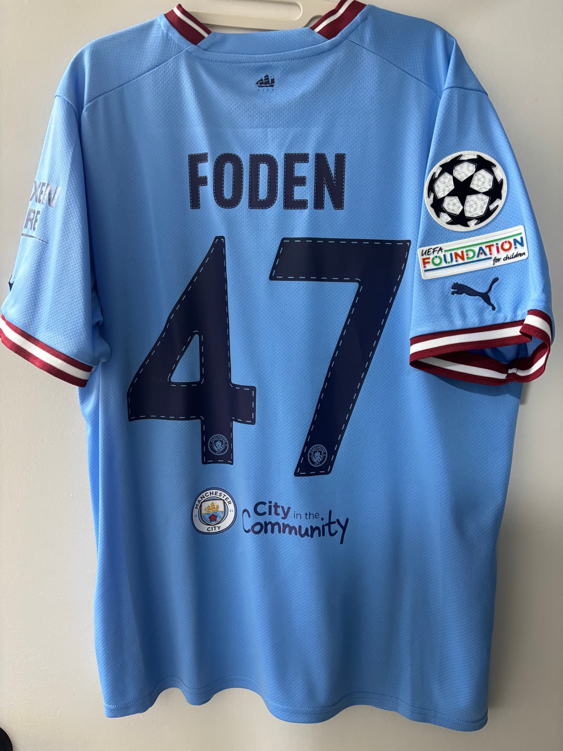 22/23 맨체스터 시티 홈 레플리카 유니폼 XL 상품이미지2