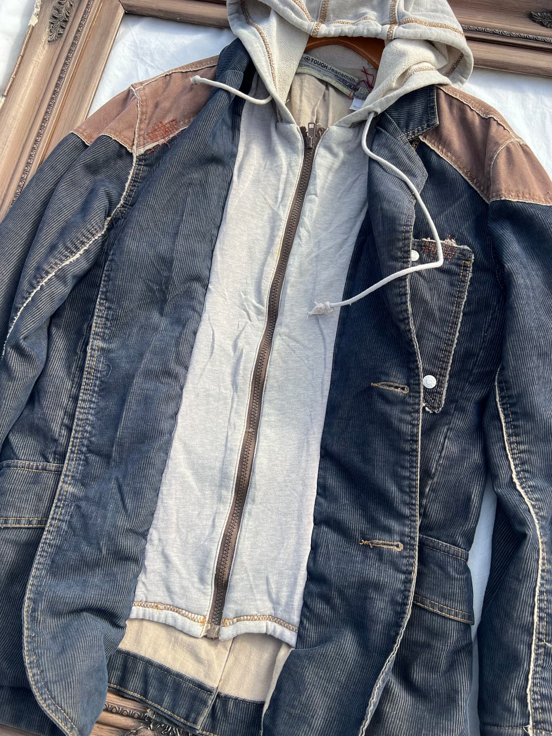 코듀로이 후드 레이어드 자켓 상품이미지4