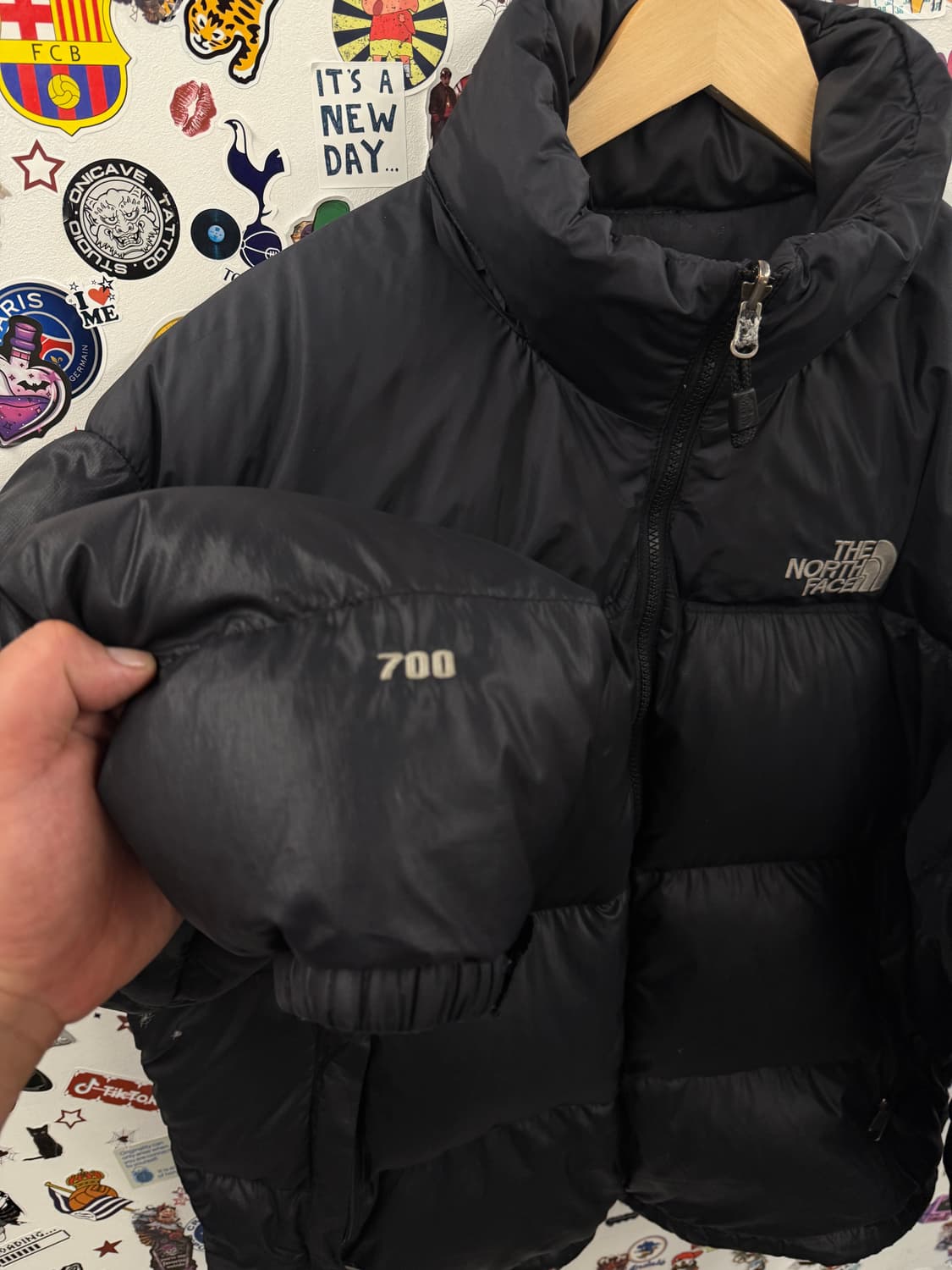 노스페이스 눕시 레트로 700 블랙 패딩 XXXL  상품이미지6
