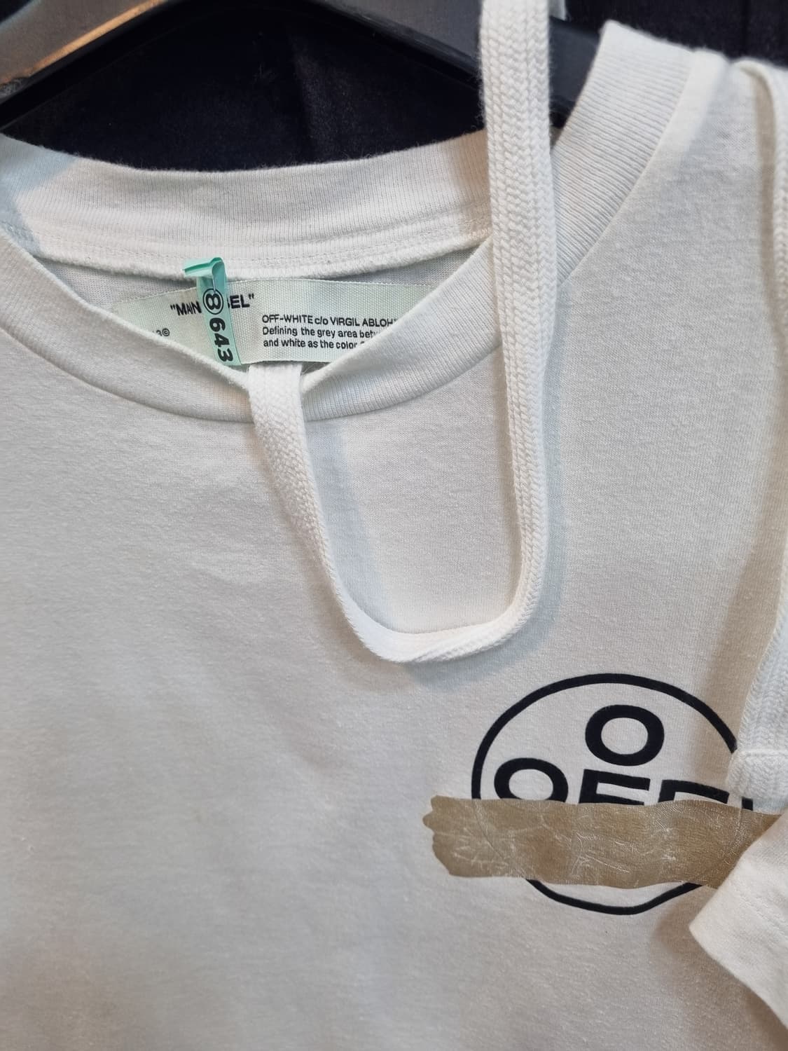 오프화이트 반팔 티셔츠 L 상품이미지2