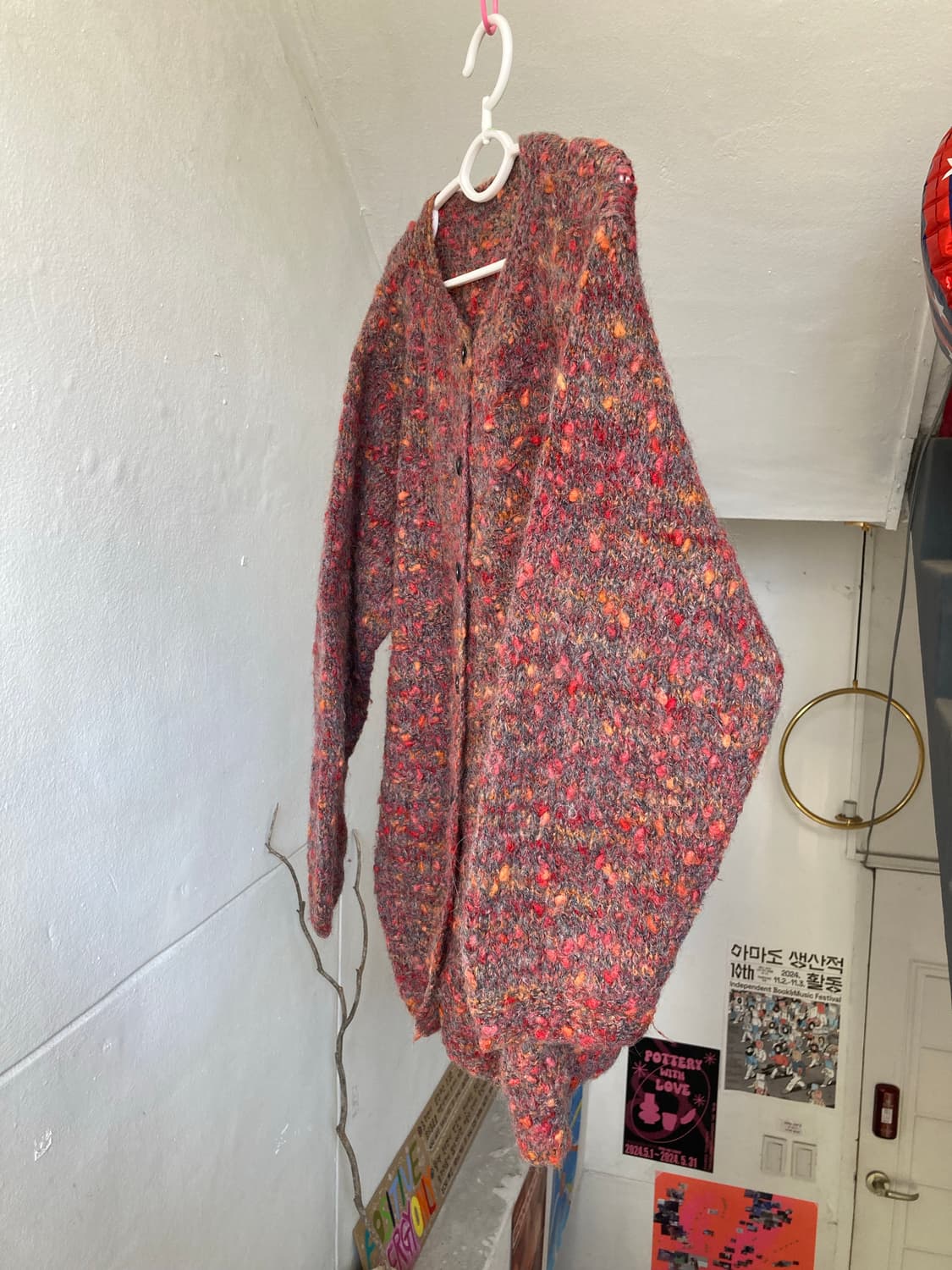 울 100% 핸드메이드 가디건 상품이미지4