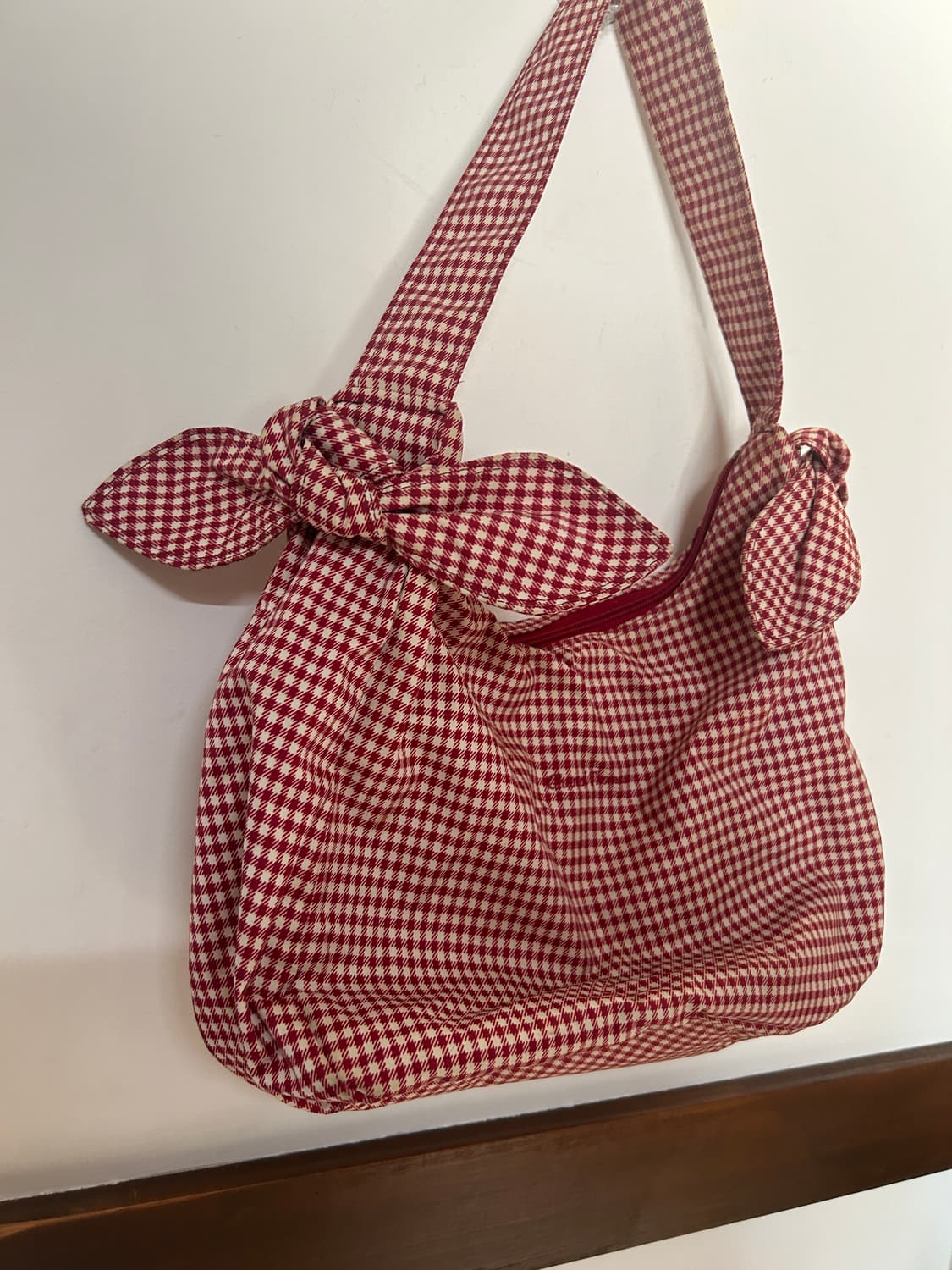 깅업체크 숄더백  상품이미지3