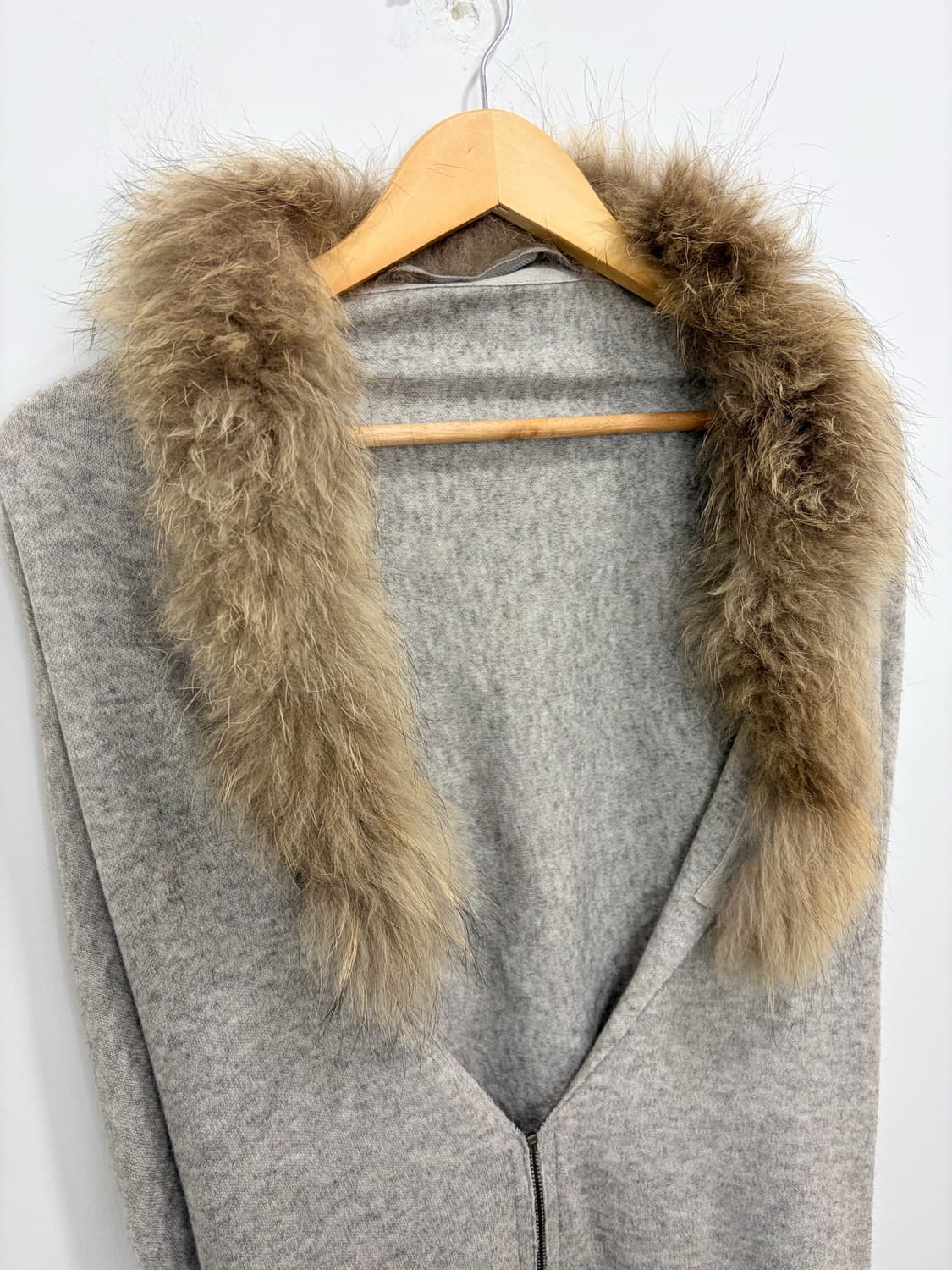 goa 고아 핀라쿤 퍼 캐시미어 블렌디드 숄 워머 상품이미지6