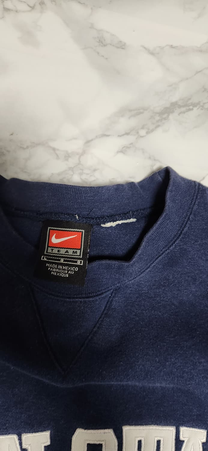나이키x펜실베니아 딥네이비 오버핏 올드스쿨 맨투맨 00s 상품이미지4
