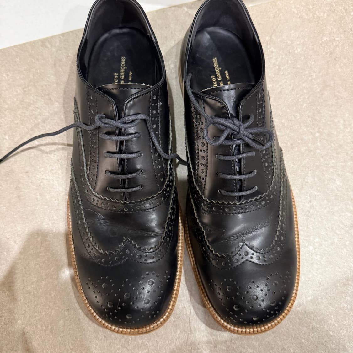 꼼데가르송 윙팁 더비슈즈 tricot COMME des GARCONS 상품이미지1