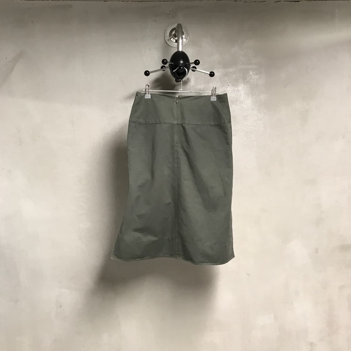 마르니 카키 셔링 미디 스커트 38 상품이미지5