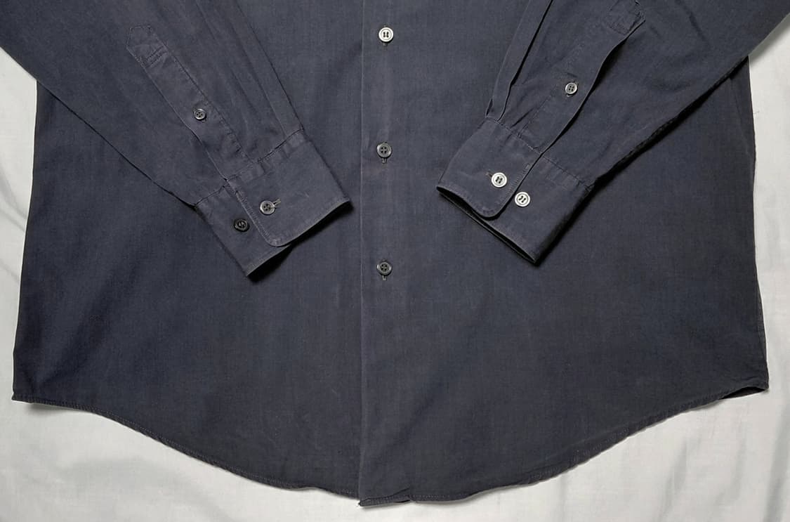 [L] 90s 빈티지 캘빈클라인(CK) 차콜 그레이 코튼 셔츠 상품이미지4