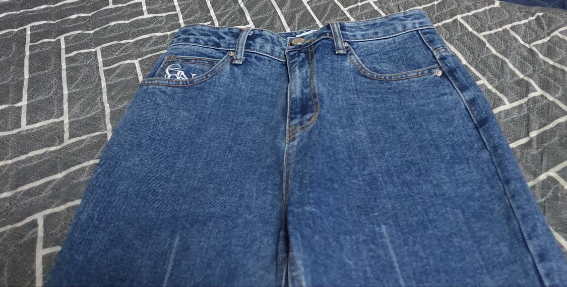 제너럴아이디어 세미와이드 데님팬츠 중청 (S) 상품이미지2