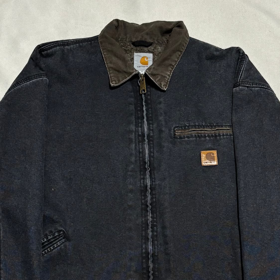 XL 칼하트 네이비 워싱 워크자켓 상품이미지1