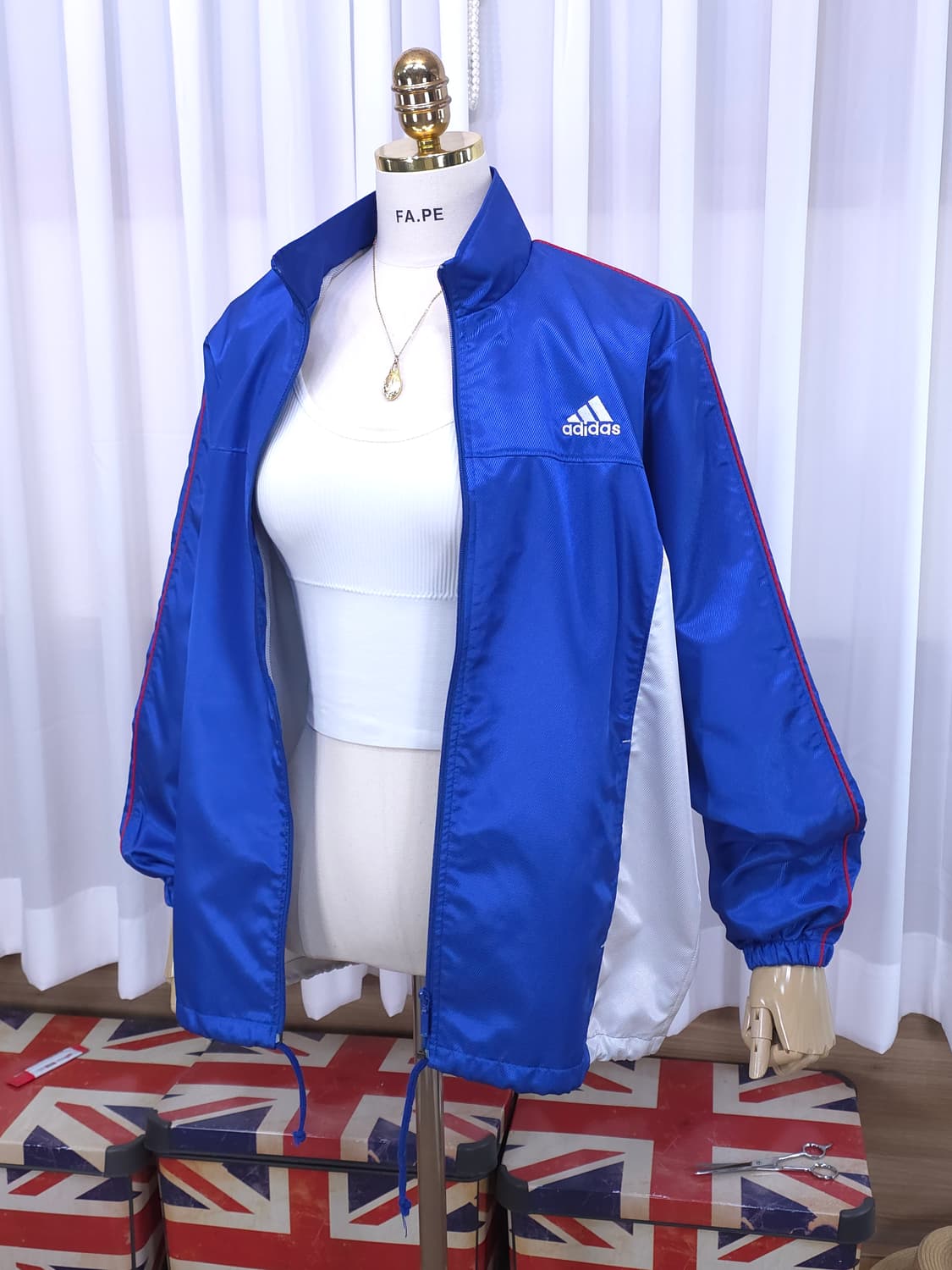 06's 아디다스 블루 화이트 배색 트랙탑 상품이미지7