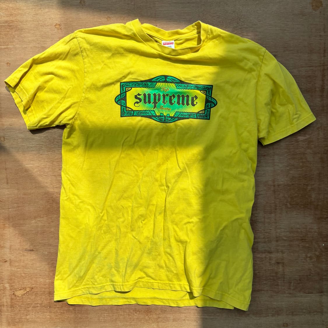 Supreme Top Shotta Yellow Tee 슈프림 상품이미지1