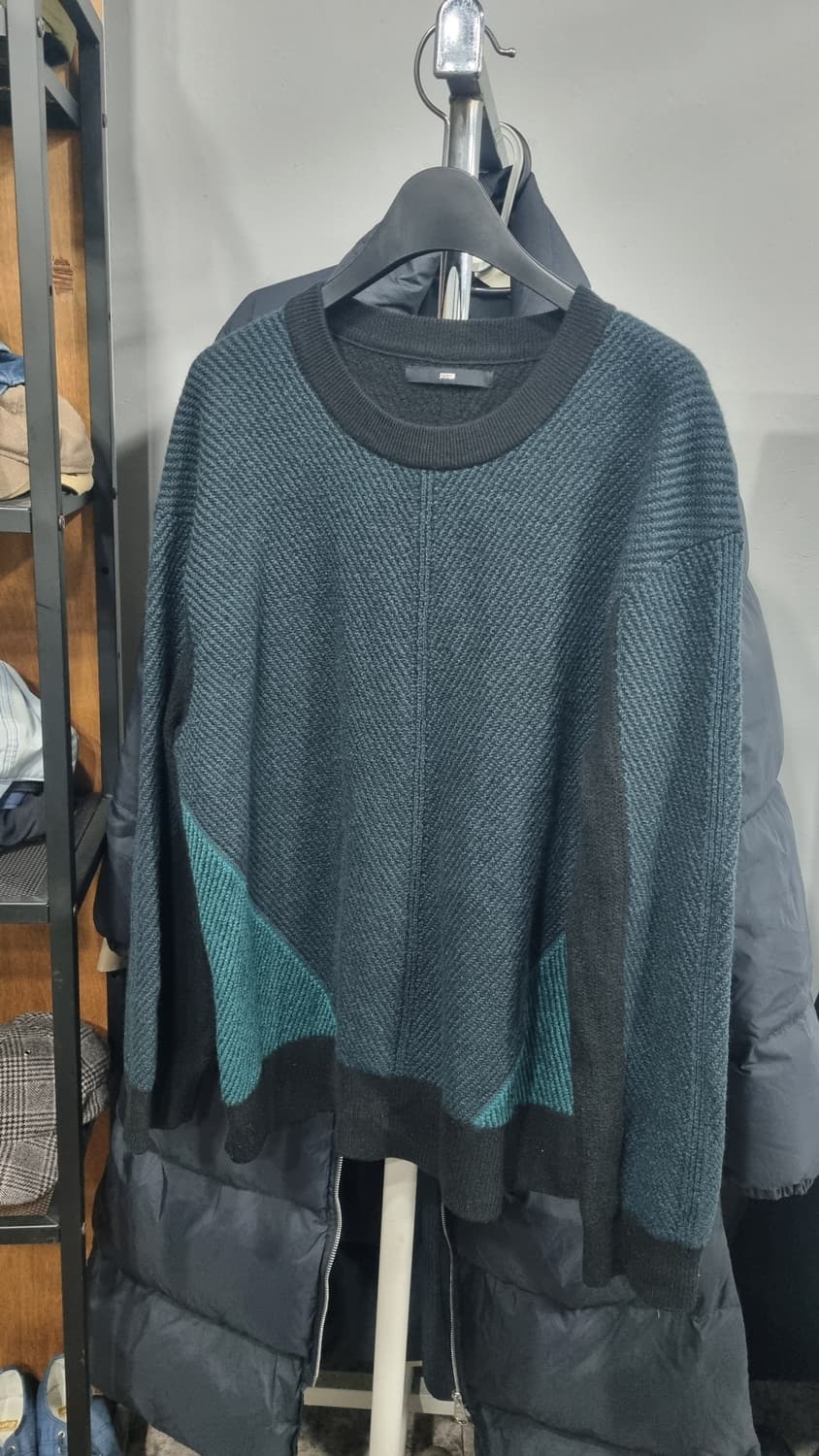 시스템(한섬) 95~100size 블록 겨울니트 3번내외착용 상품이미지1