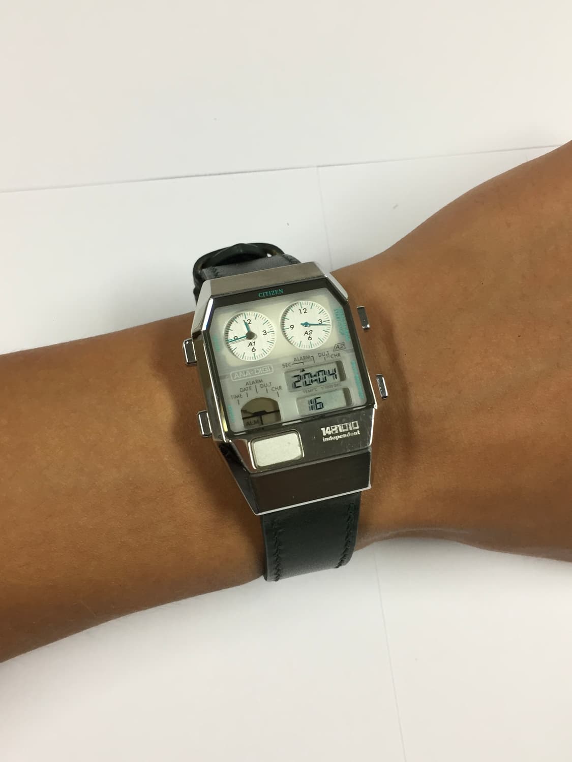 80s citizen ana-digi temp green 상품이미지3