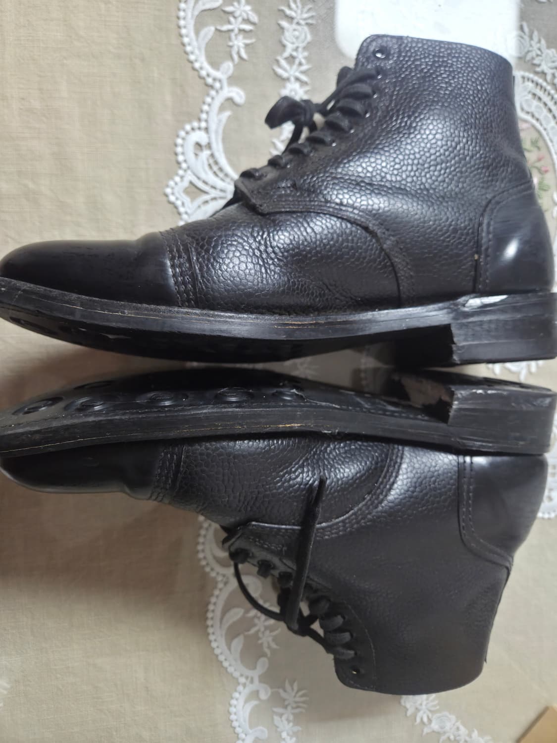 샌더스 밀리터리 레더 부츠 260사이즈 상품이미지1