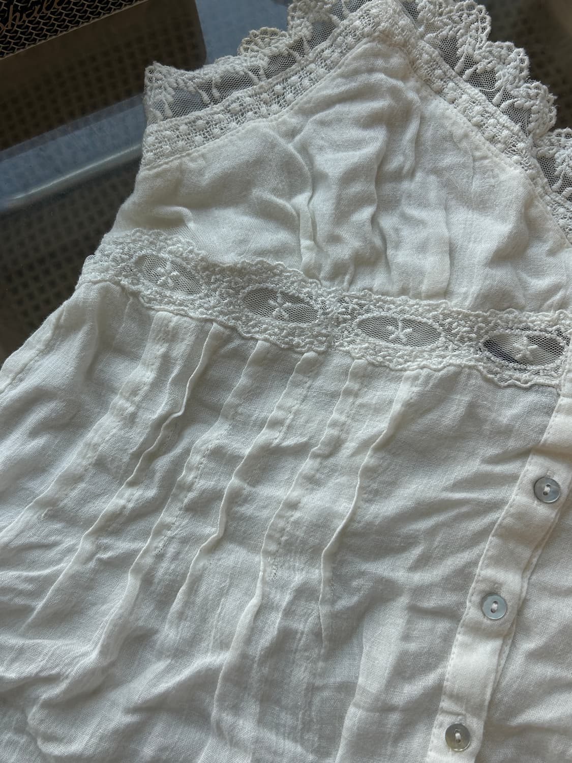 ZARA 화이트 나시 XS 상품이미지3