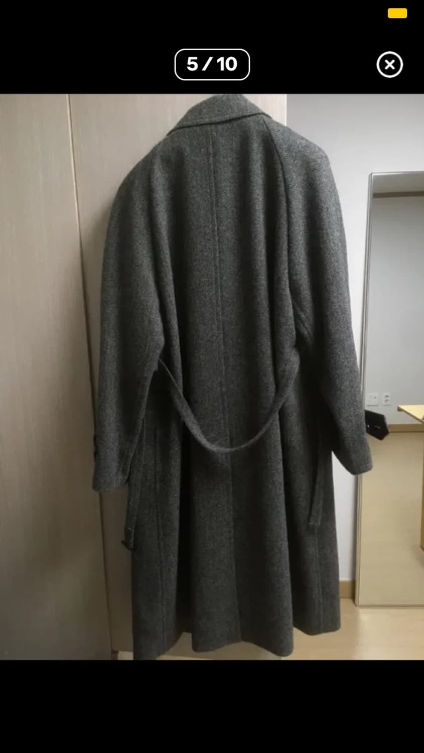 알테 울 헤링본 롱코트 상품이미지5