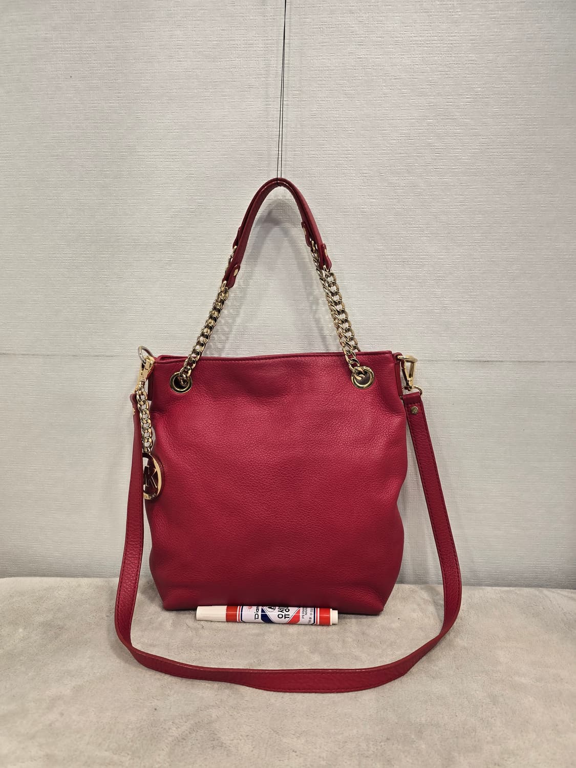 마이클 코어스 레드 가죽 체인 숄더백 크로스백 상품이미지2