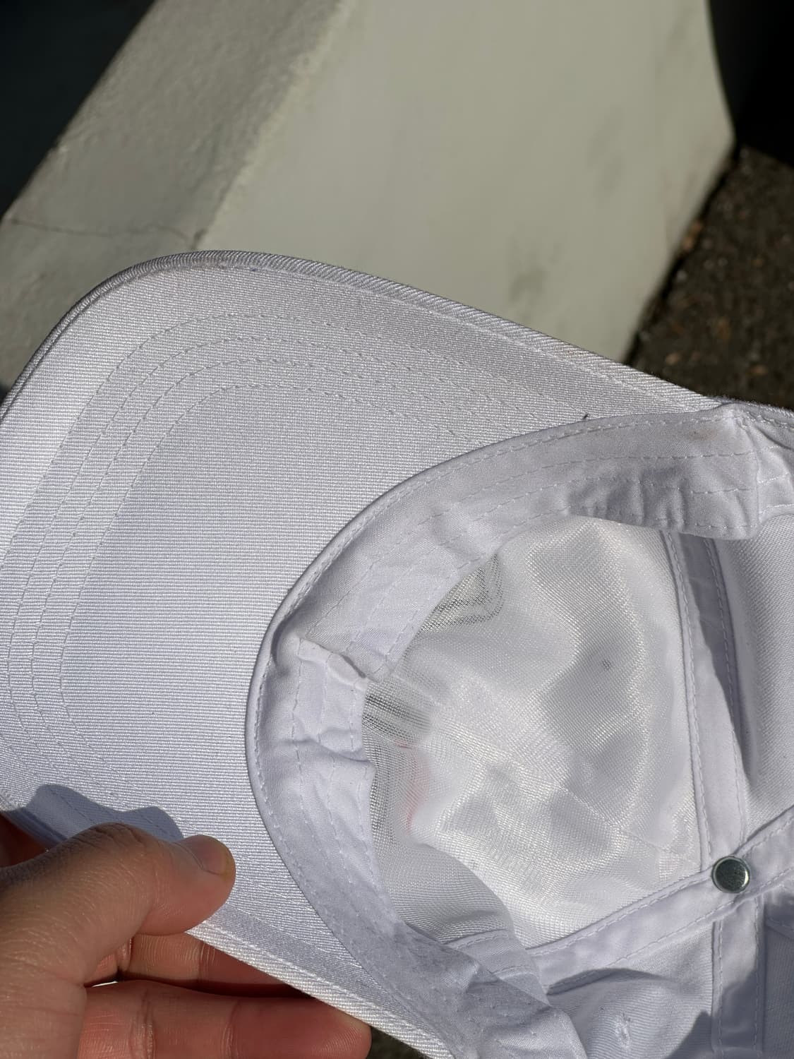 [F] FILA 휠라 로고 화이트 볼캡 모자 상품이미지6