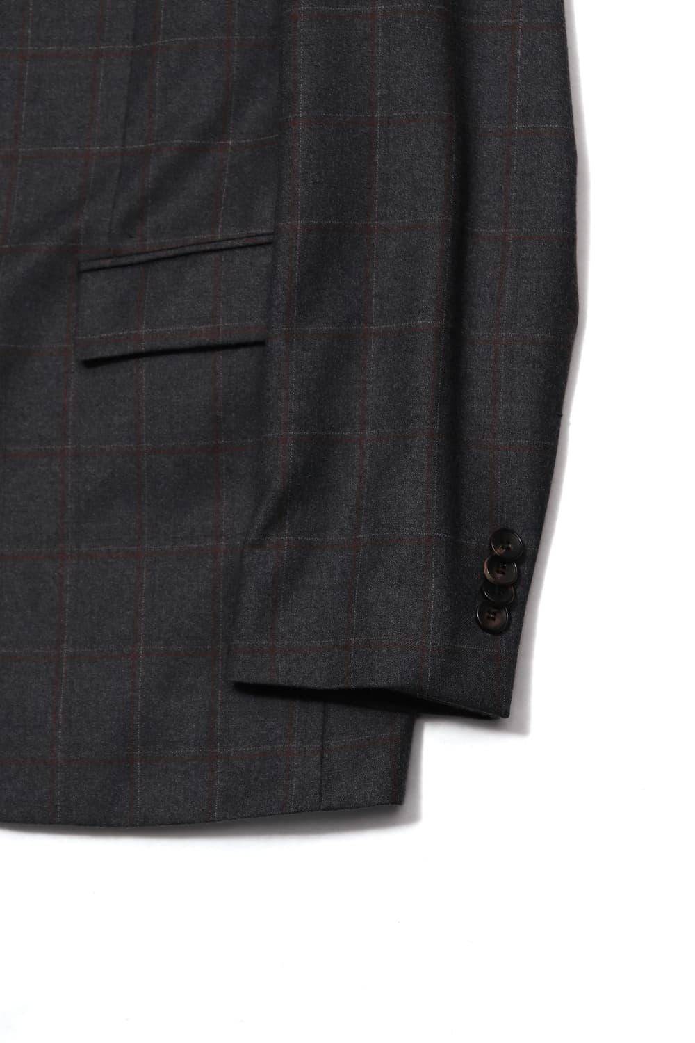 SOLID HOMME 울 체크 슬림핏 투버튼 블레이저 size 50 상품이미지4