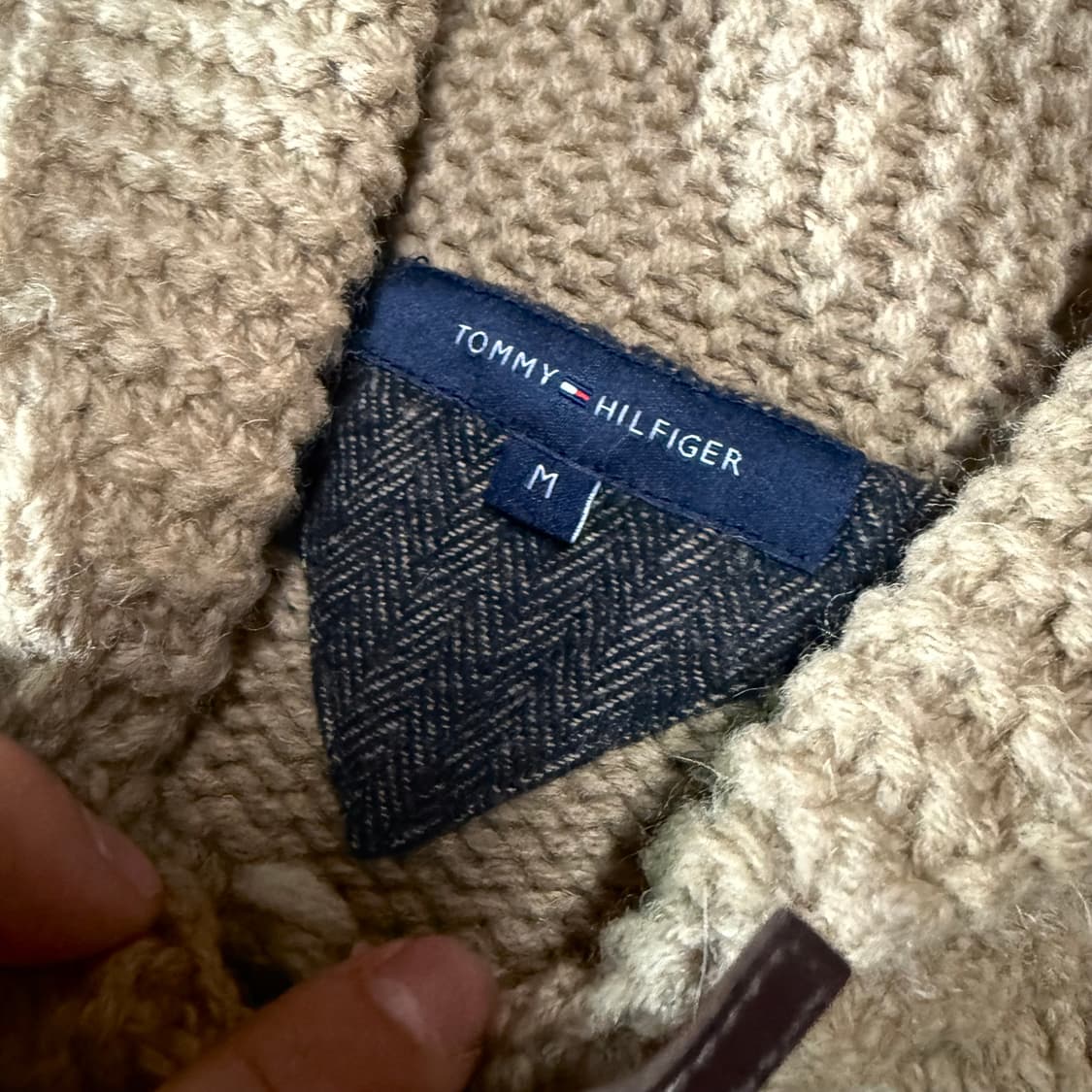 타미힐피거 도그 패턴 코위찬 스웨터 M 상품이미지4
