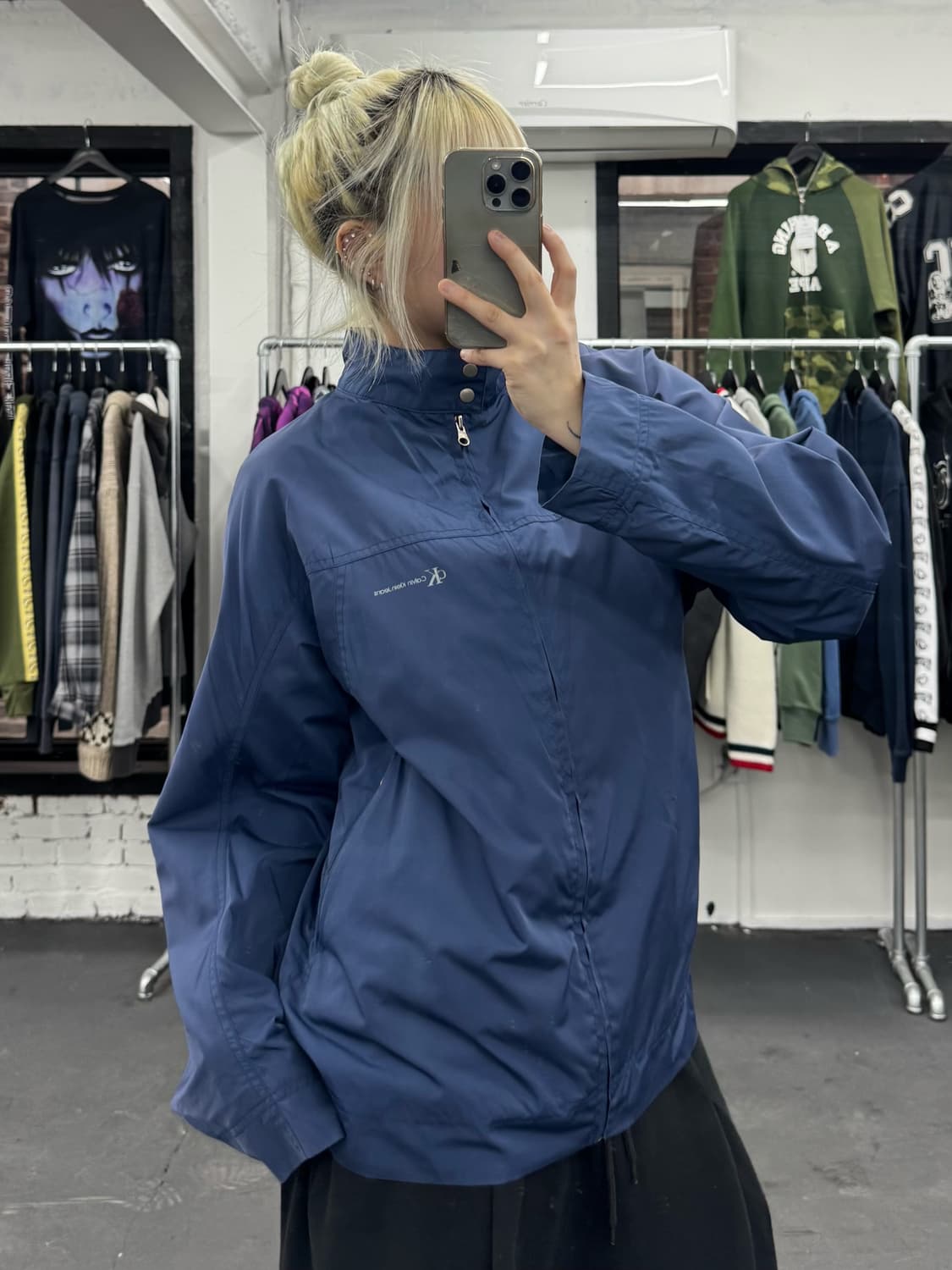 캘빈 클라인 넥버튼 바람막이 상품이미지5