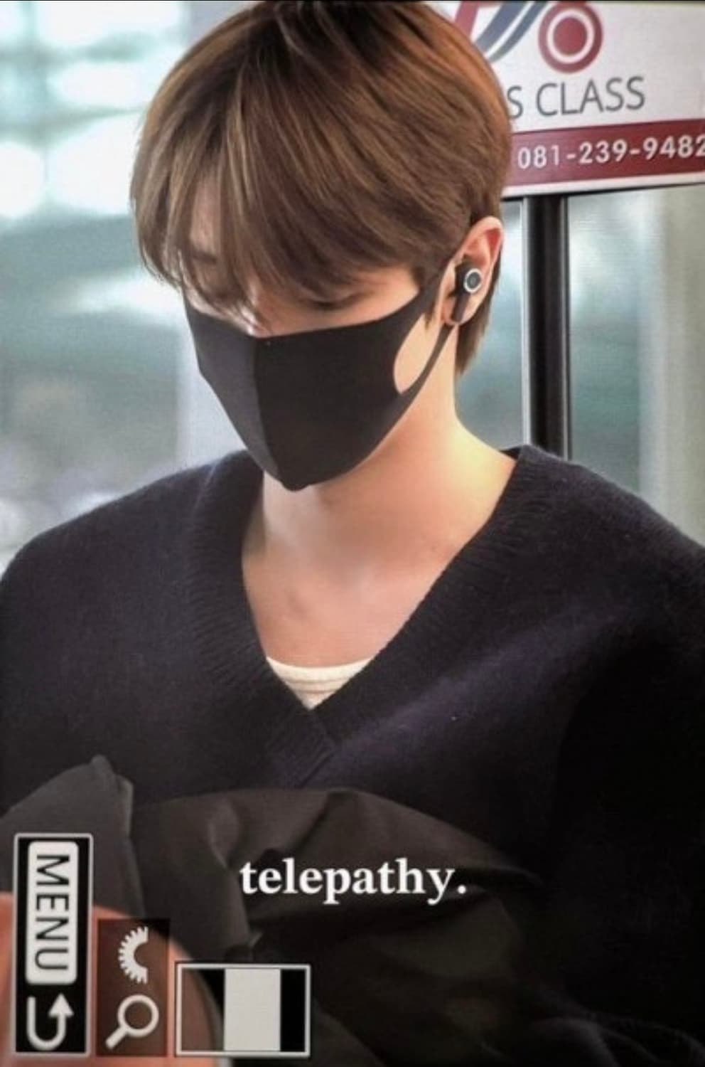 렉토 청키 브이넥 니트 네이비 m 상품이미지3