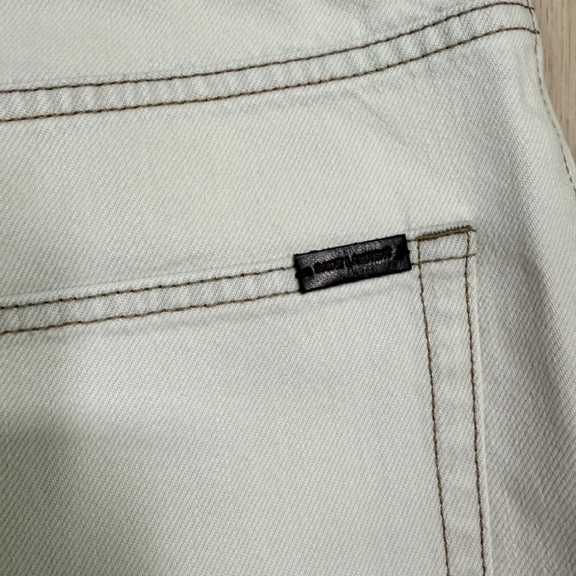 SAINT LAURENT 생로랑 데님 반바지 새상품 상품이미지4