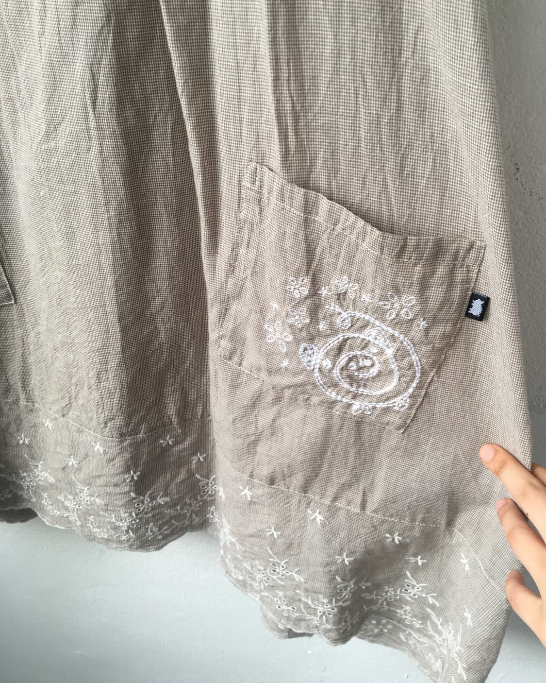 Reversible embroidery point sleeveless 상품이미지8