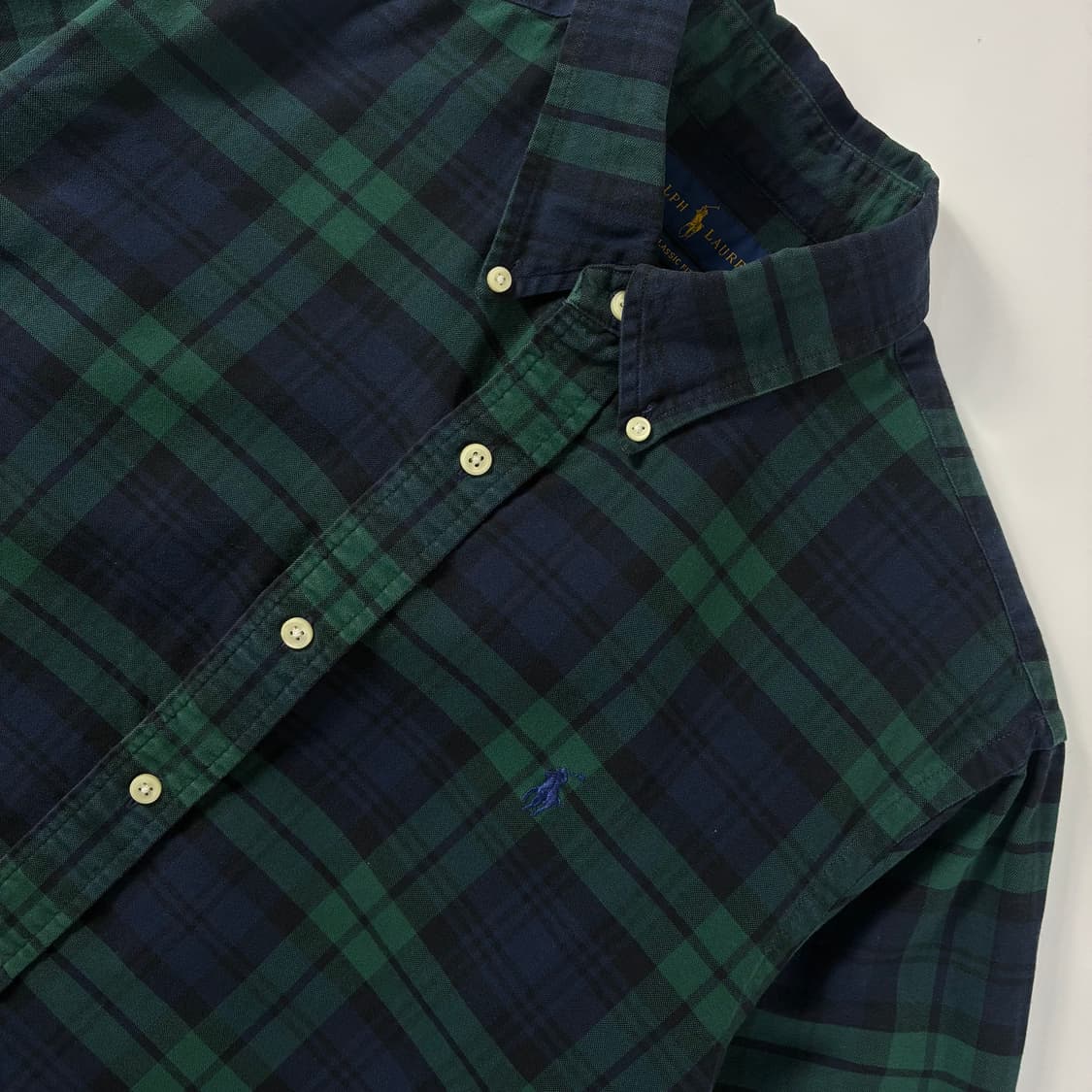 Polo  폴로 랄프로렌 자수 코튼 타탄체크 셔츠 상품이미지3