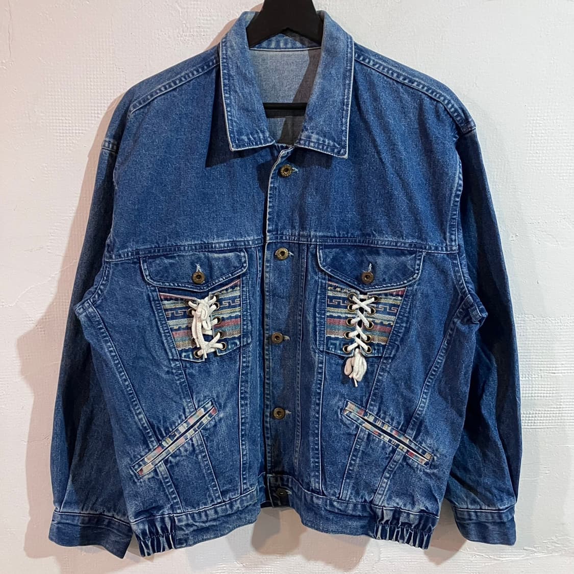 워크웨어 데님 포인트 자켓 상품이미지2