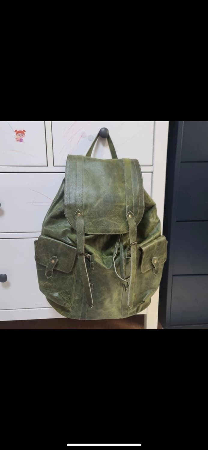 남성용 가죽 백팩 상품이미지2