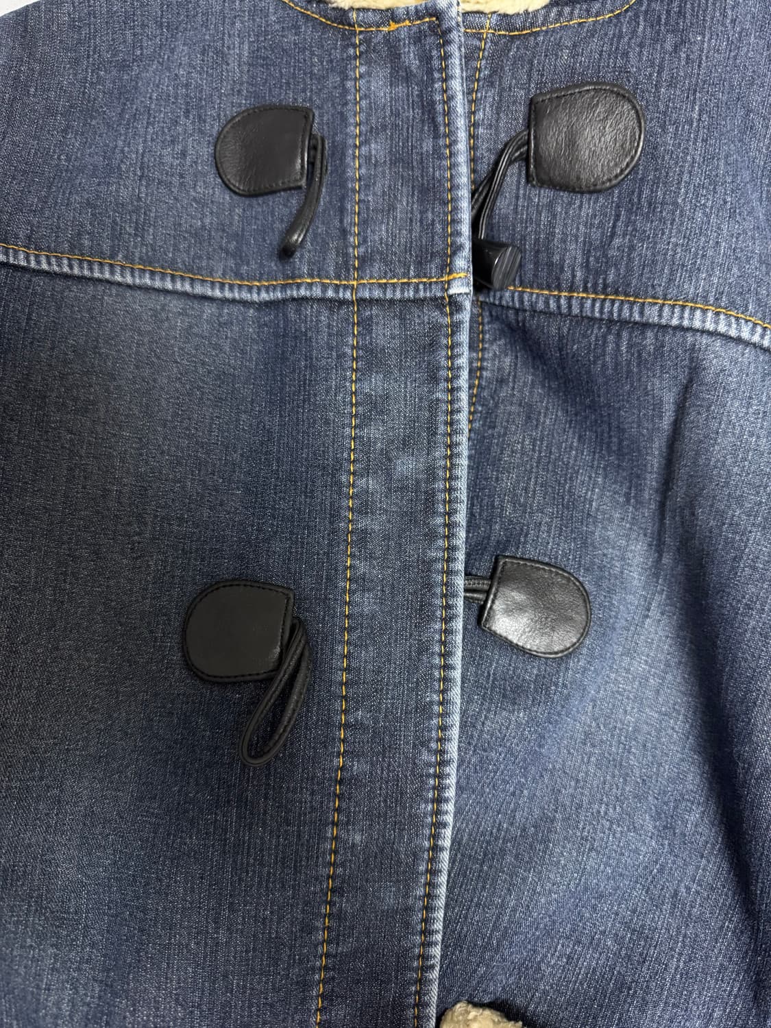 데님 떡볶이 코트 상품이미지2