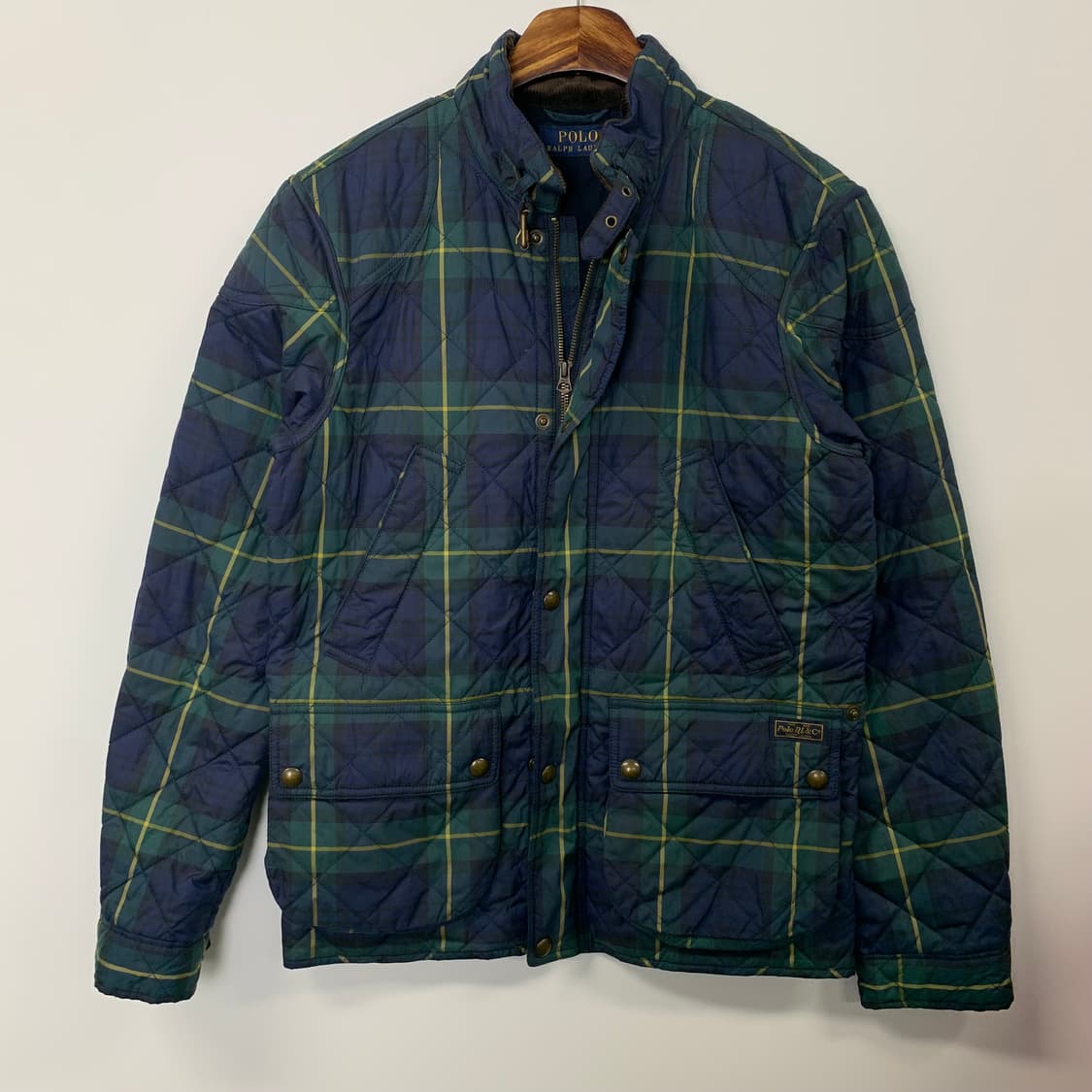 폴로 랄프로렌 신형 블랙와치 코듀로이카라 퀼팅 자켓 상품이미지2
