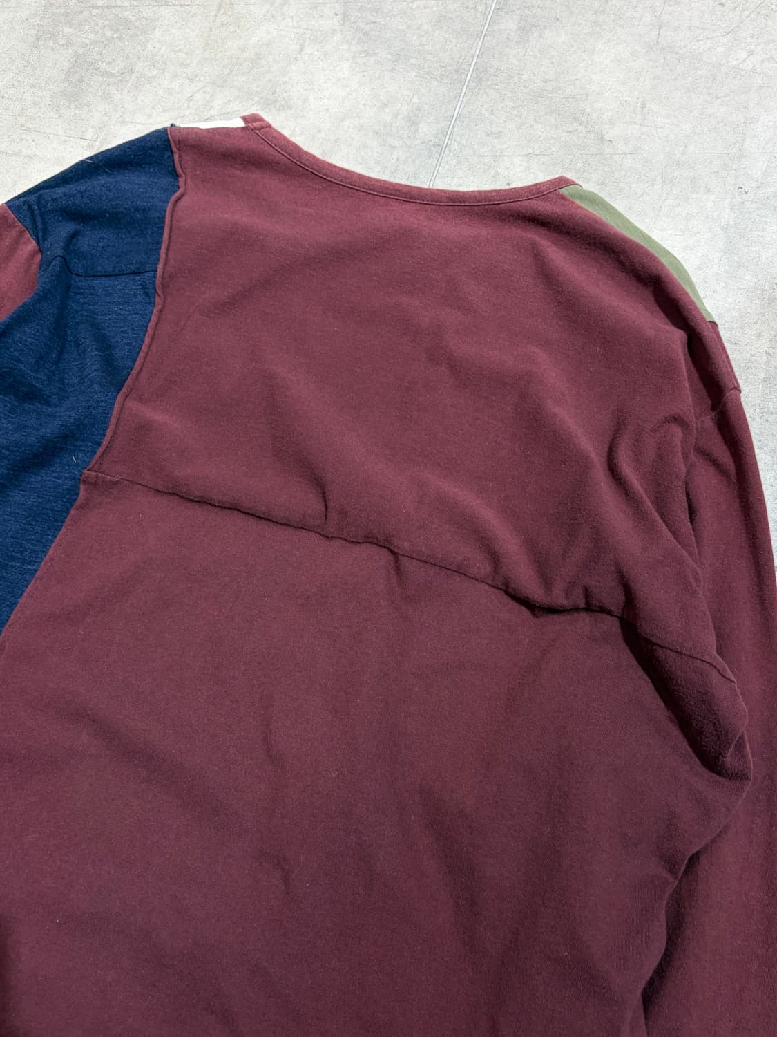 ground y 요지 야마모토 코튼 패치워크 슬리브 티셔츠 상품이미지9