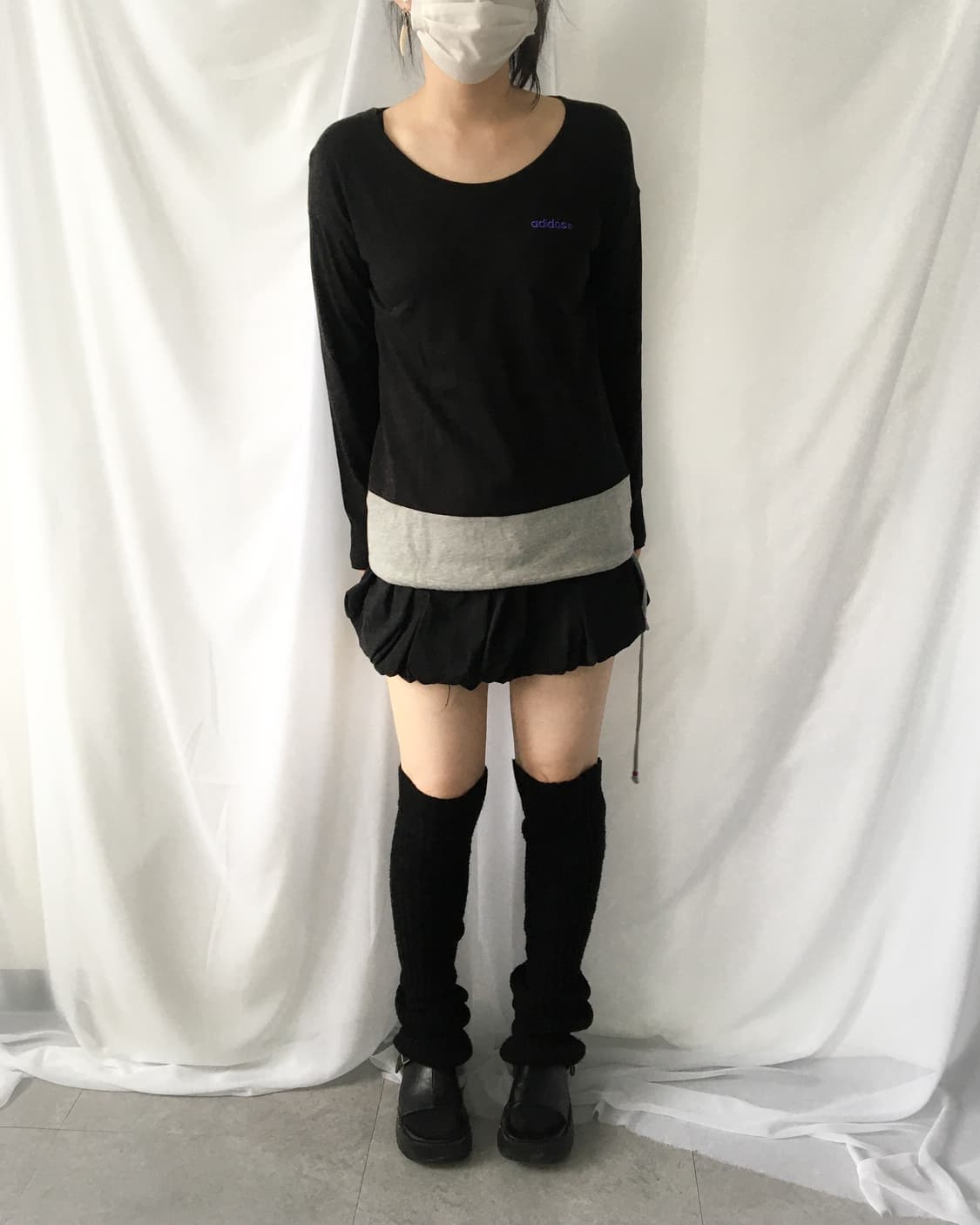 Adidas neo string layered sleeve 상품이미지4