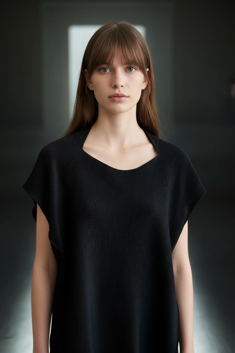 F/ 이세이미야케 스퀘어넥 플리츠 탑 상품이미지2