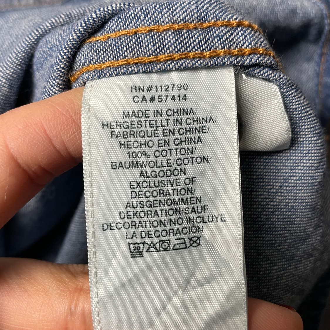 TRUE RELIGION 트루릴리젼 빈티지 데님 코튼셔츠 A00366 상품이미지9