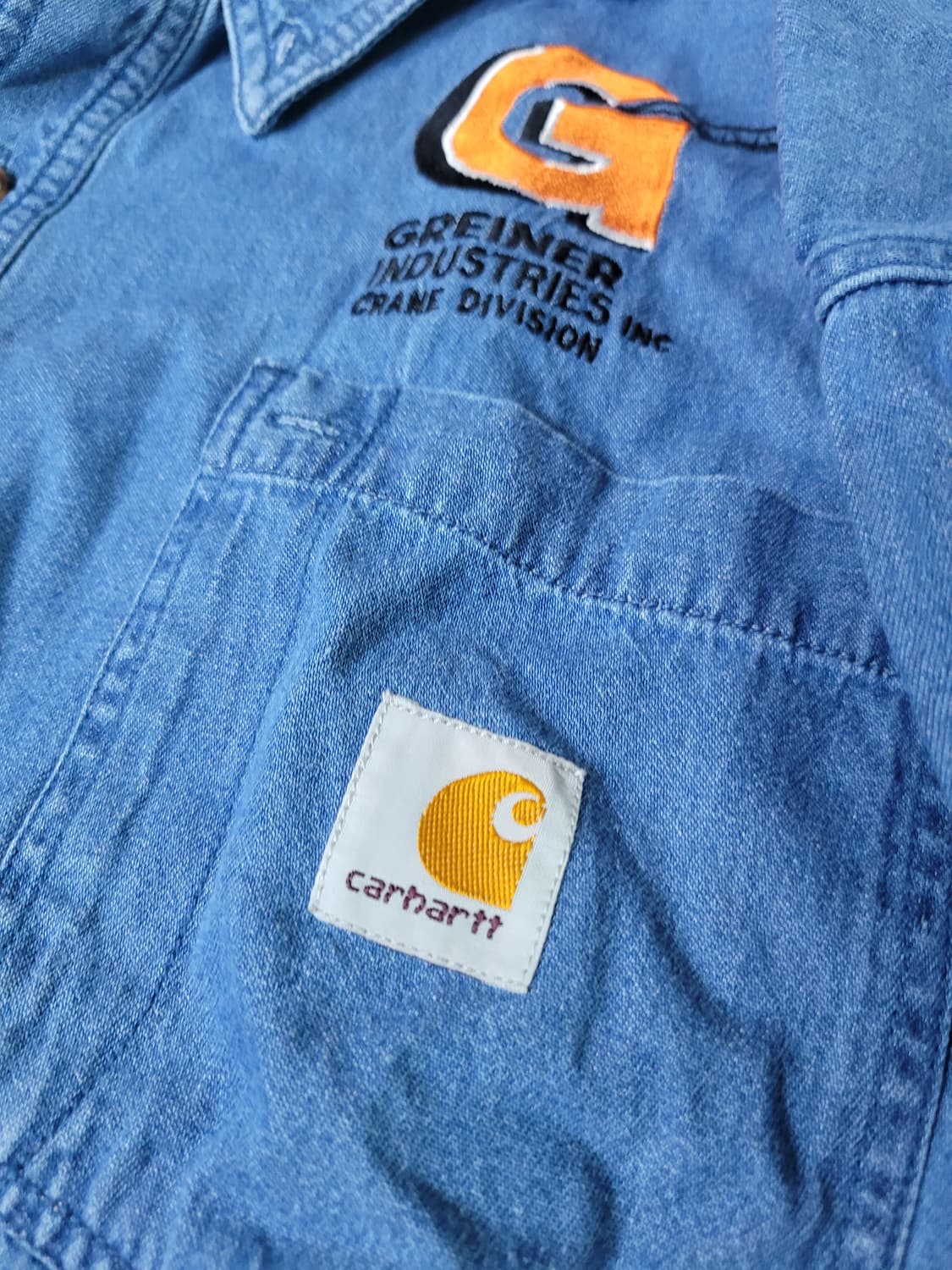멕시코 칼하트 데님 워크 셔츠 상품이미지4